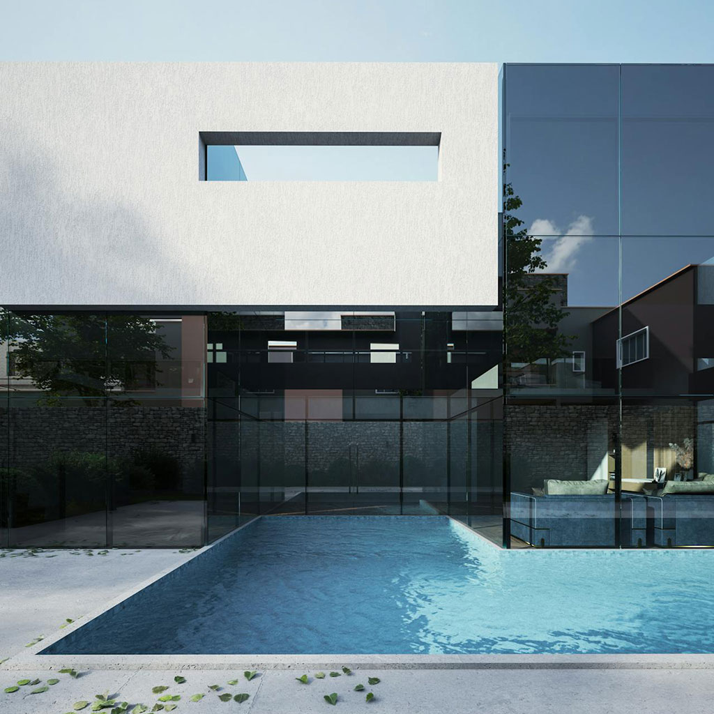Casa moderna amb piscina