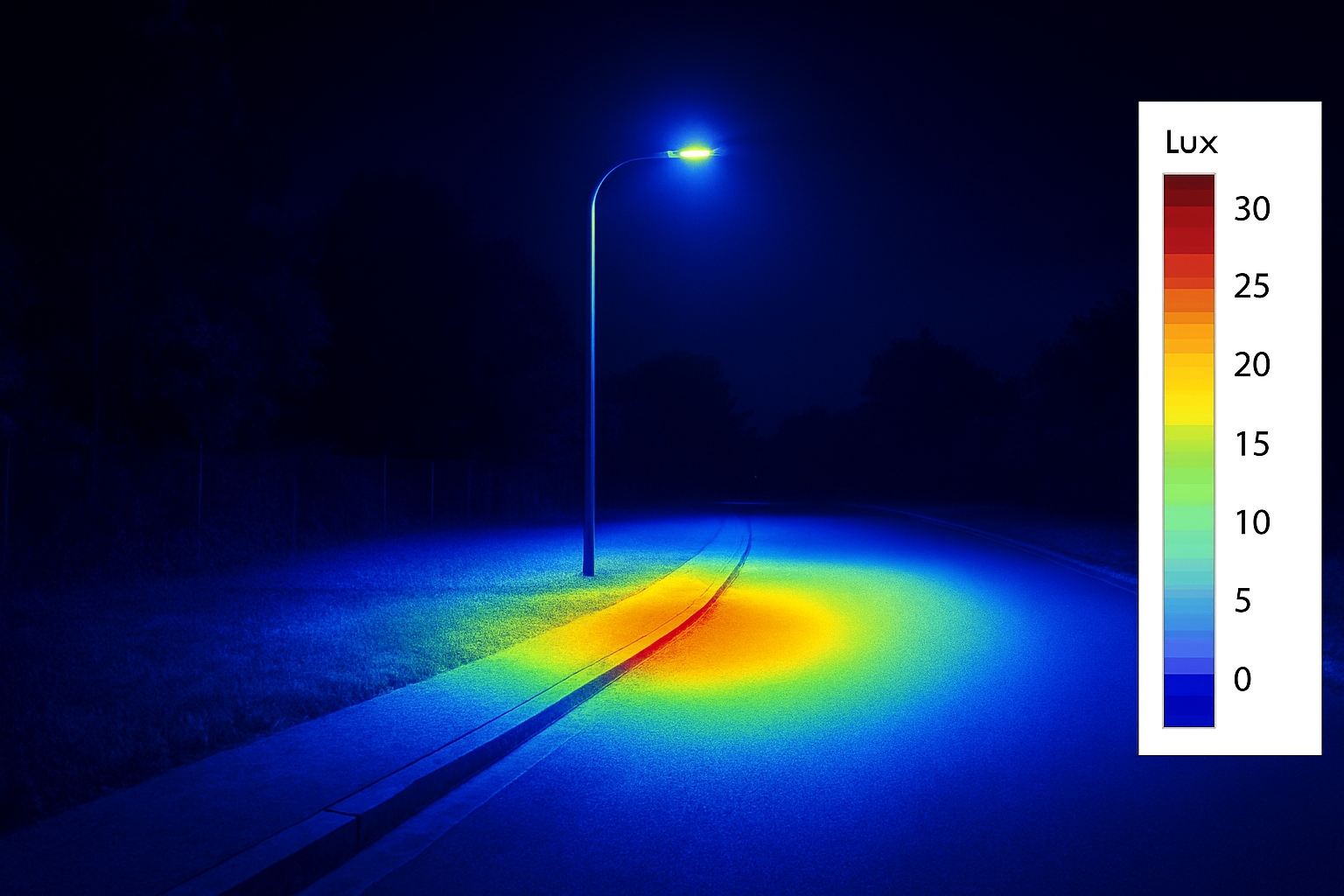 Visión termica farola