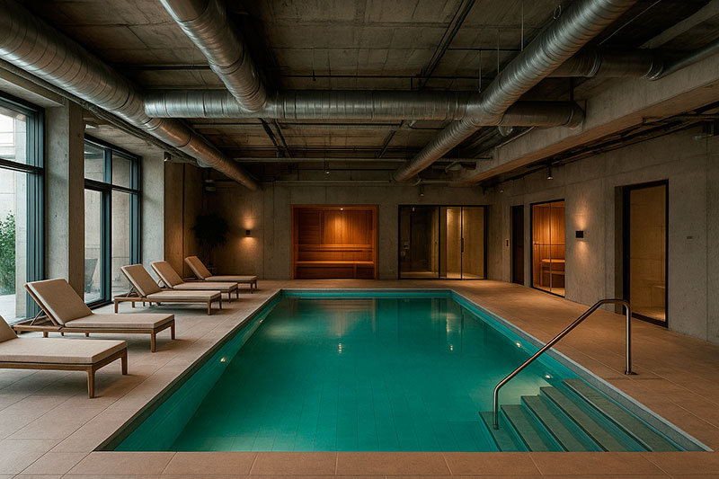 piscina-spa Piscina d'un spa